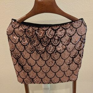 Sequined Mermaid Mini Skirt